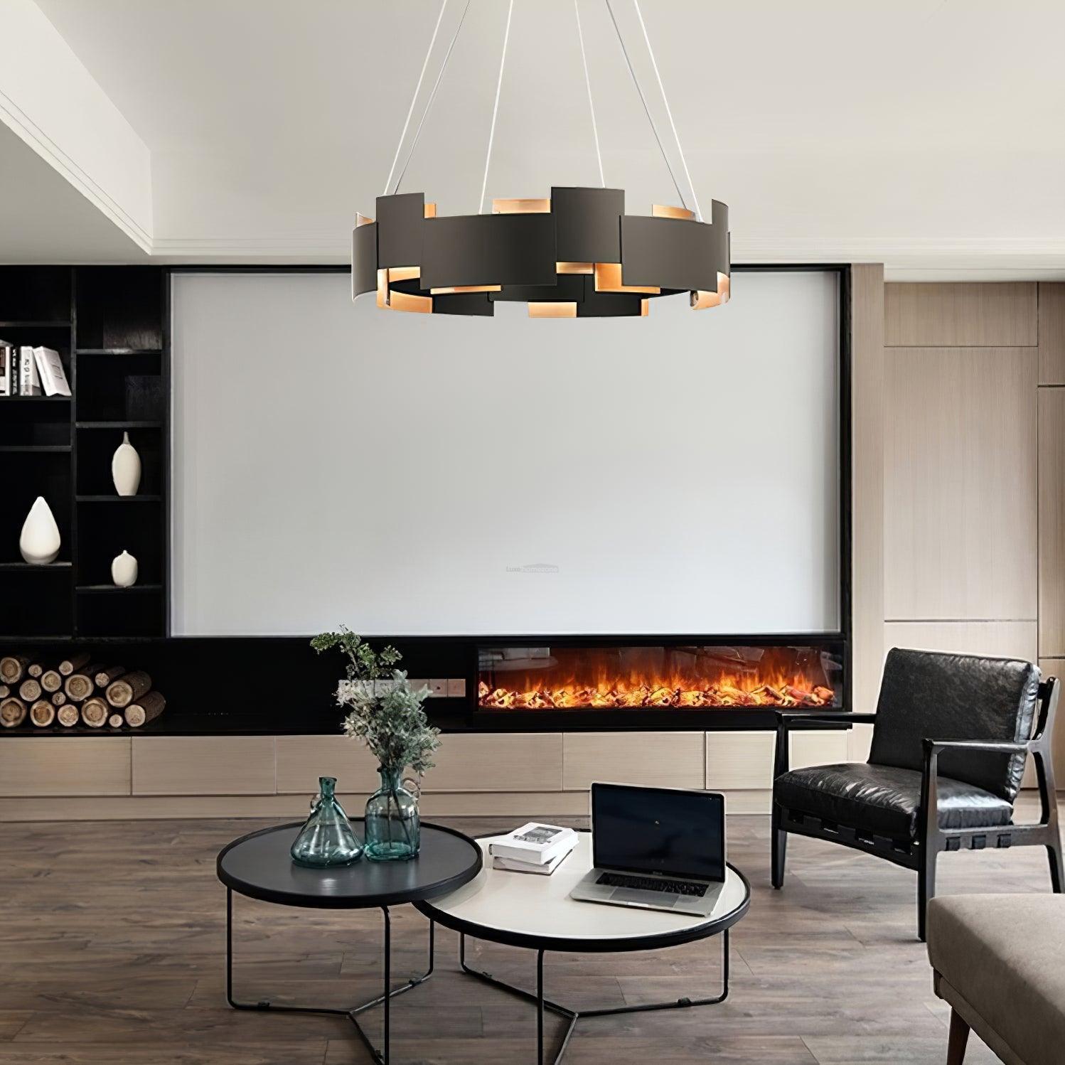 Kichler Oval Chandelier ∅ 23.6″-Sylvia Space