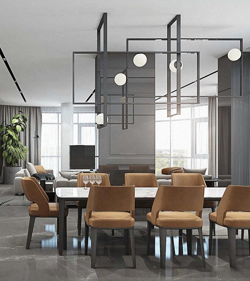 Mondrian Glass Ceiling Light L 47.2″-Sylvia Space