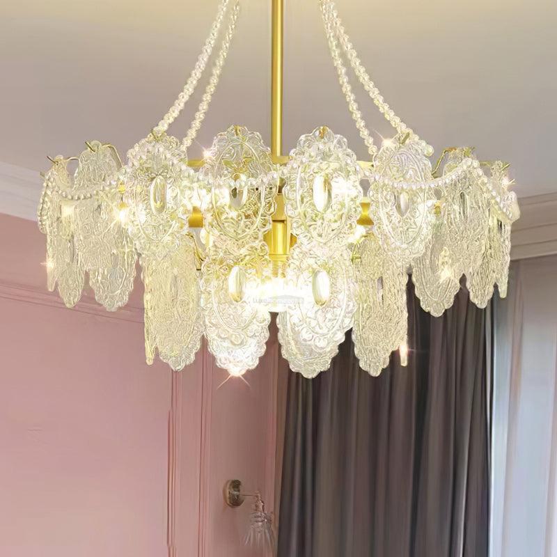 Pearls Glass Chandelier Φ 19.7″~31.5''-Sylvia Space