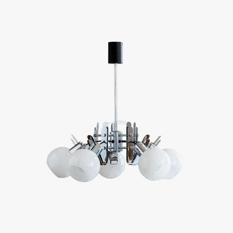 Geometrical Chrome Chandelier-Sylvia Space