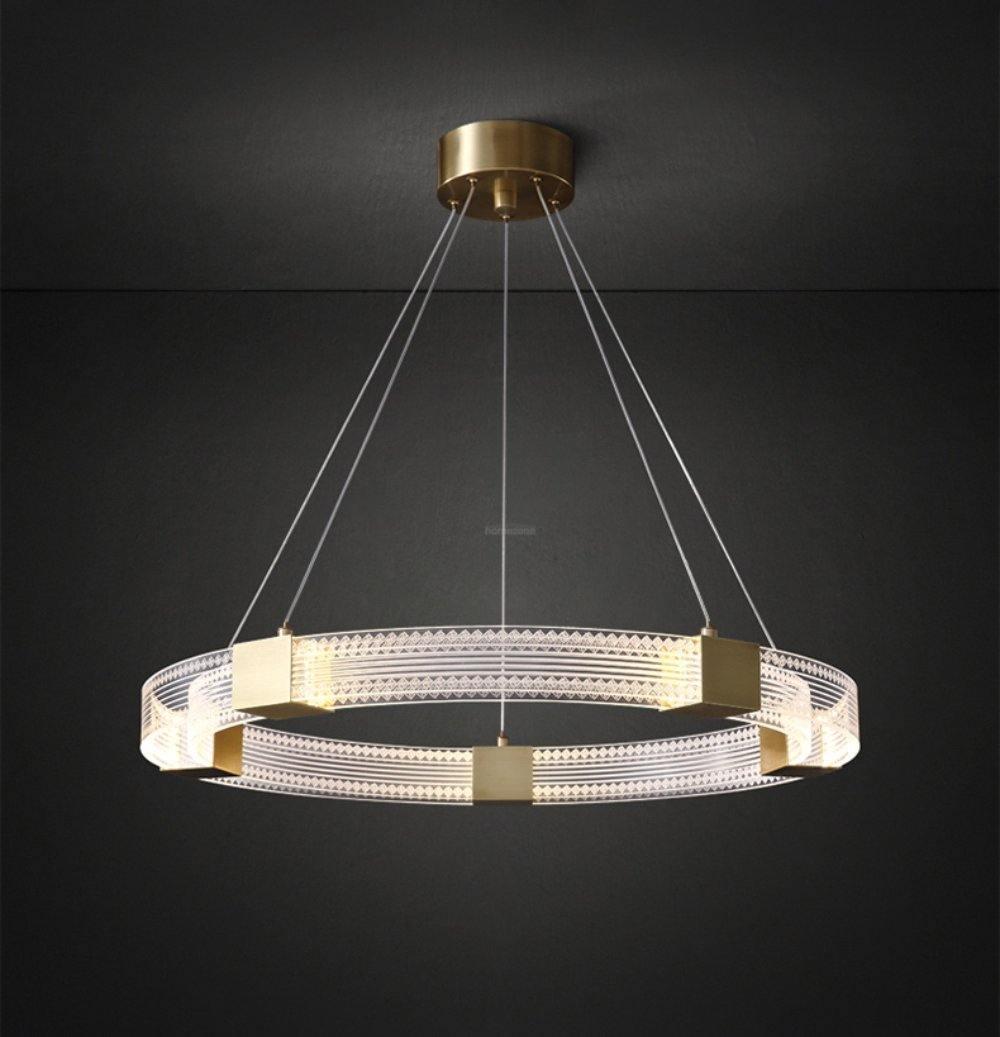 Parallel Ring LED Chandelier ∅ 25.6″-Sylvia Space