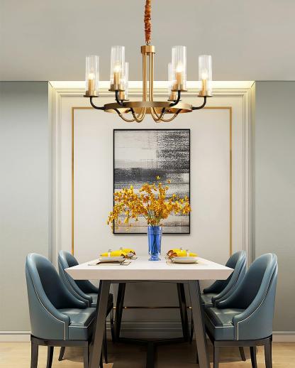 Kearney Chandelier Φ 27.2″-Sylvia Space