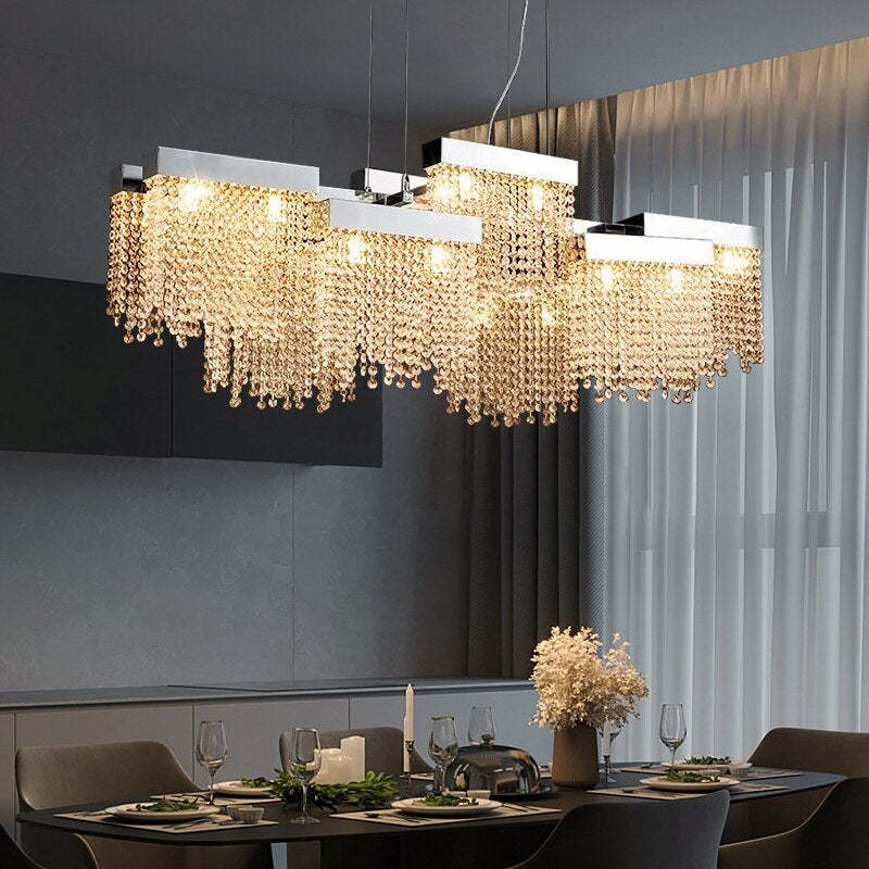 Alleri Crystal Dining Room Chandelier-Sylvia Space