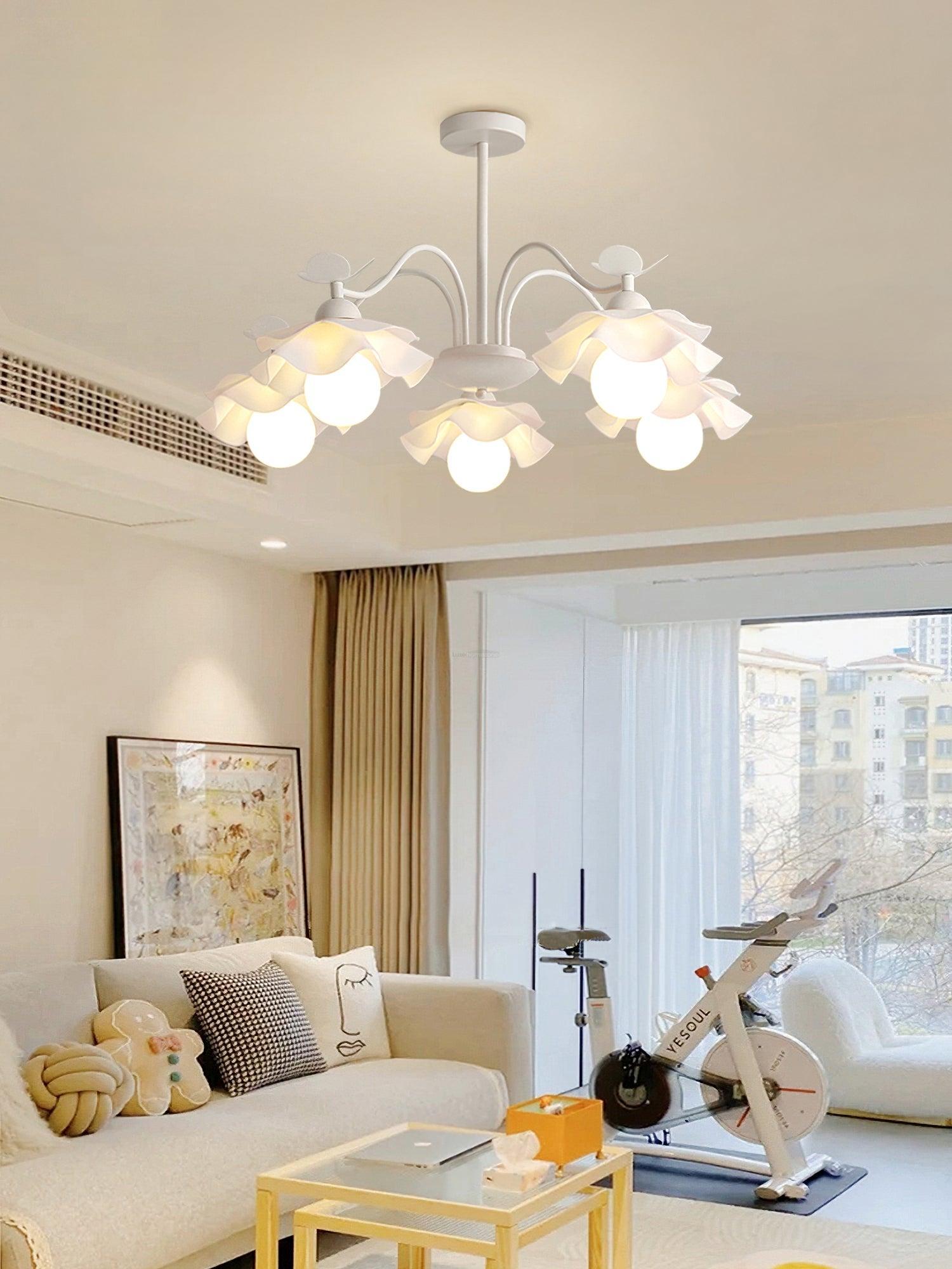 Murano Acrylic Chandelier with 3/5/8 heads-Sylvia Space