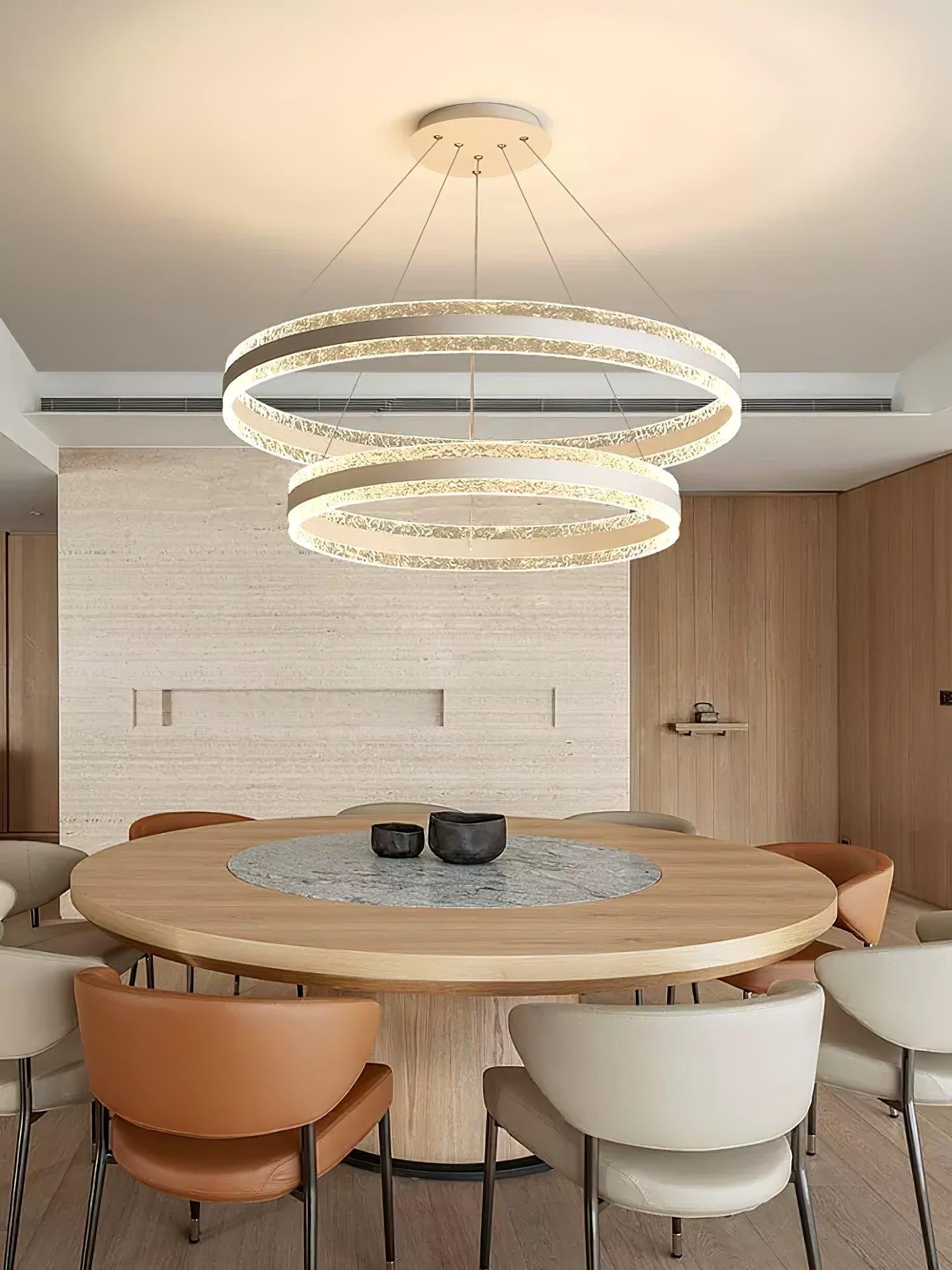 Modern Circle Chandelier-Sylvia Space