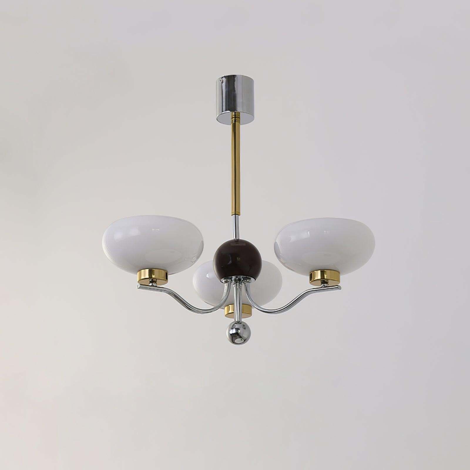Medieval Glass Bowl Chandelier with 3/5 heads-Sylvia Space