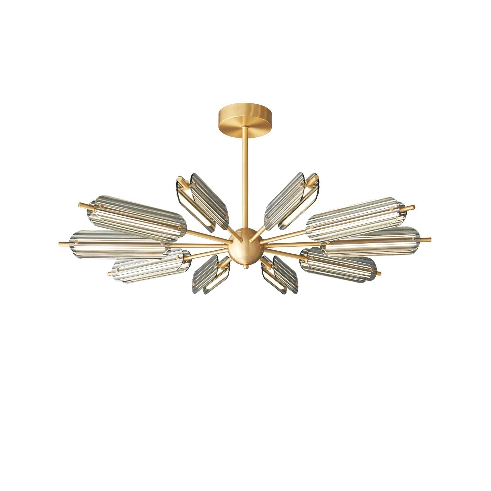 Sputnik Brass Chandelier with 6/8/10 heads-Sylvia Space