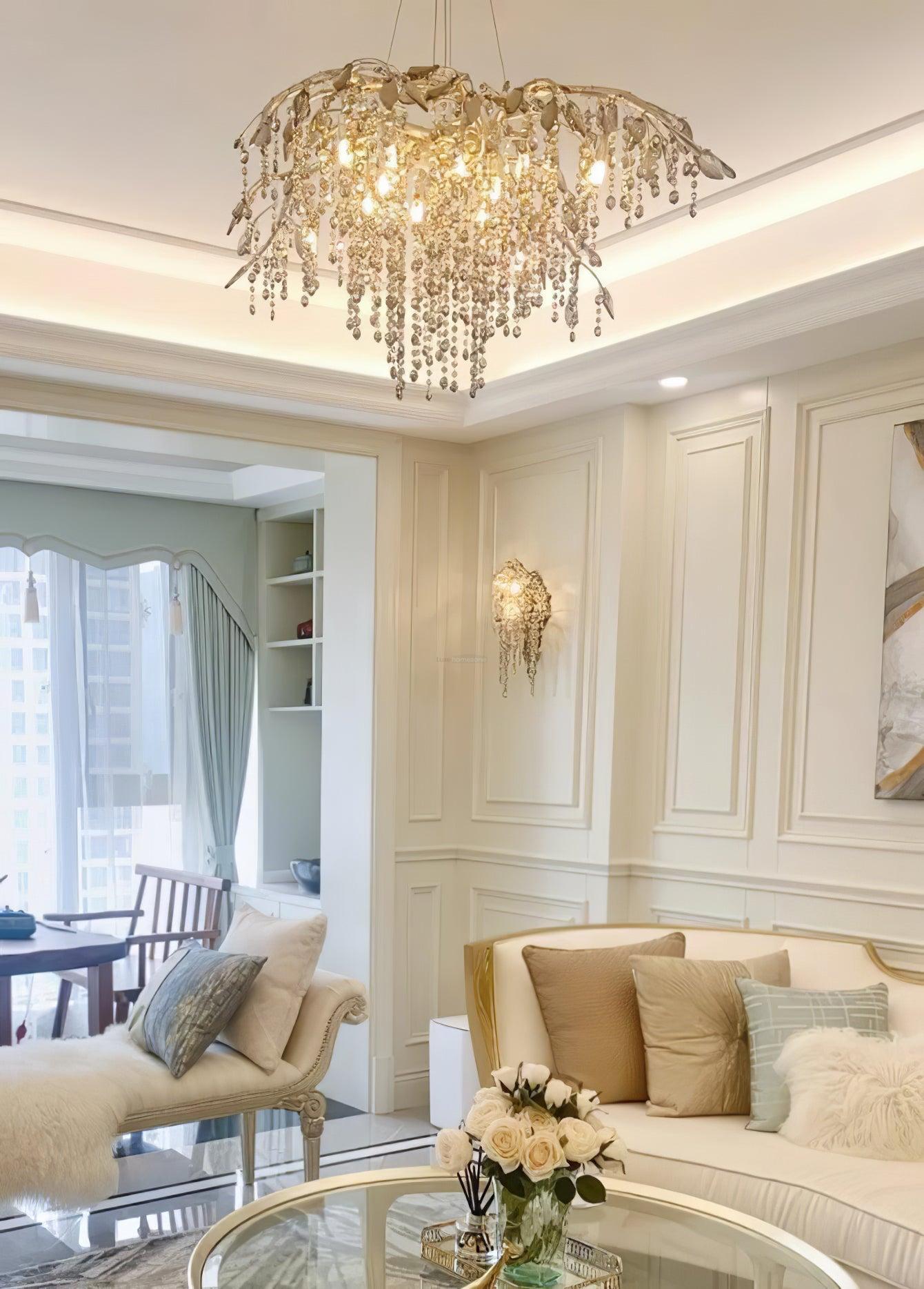 Autumn Twilight Round/Linear Chandelier-Sylvia Space