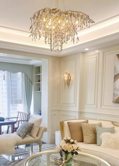 Autumn Twilight Round/Linear Chandelier-Sylvia Space