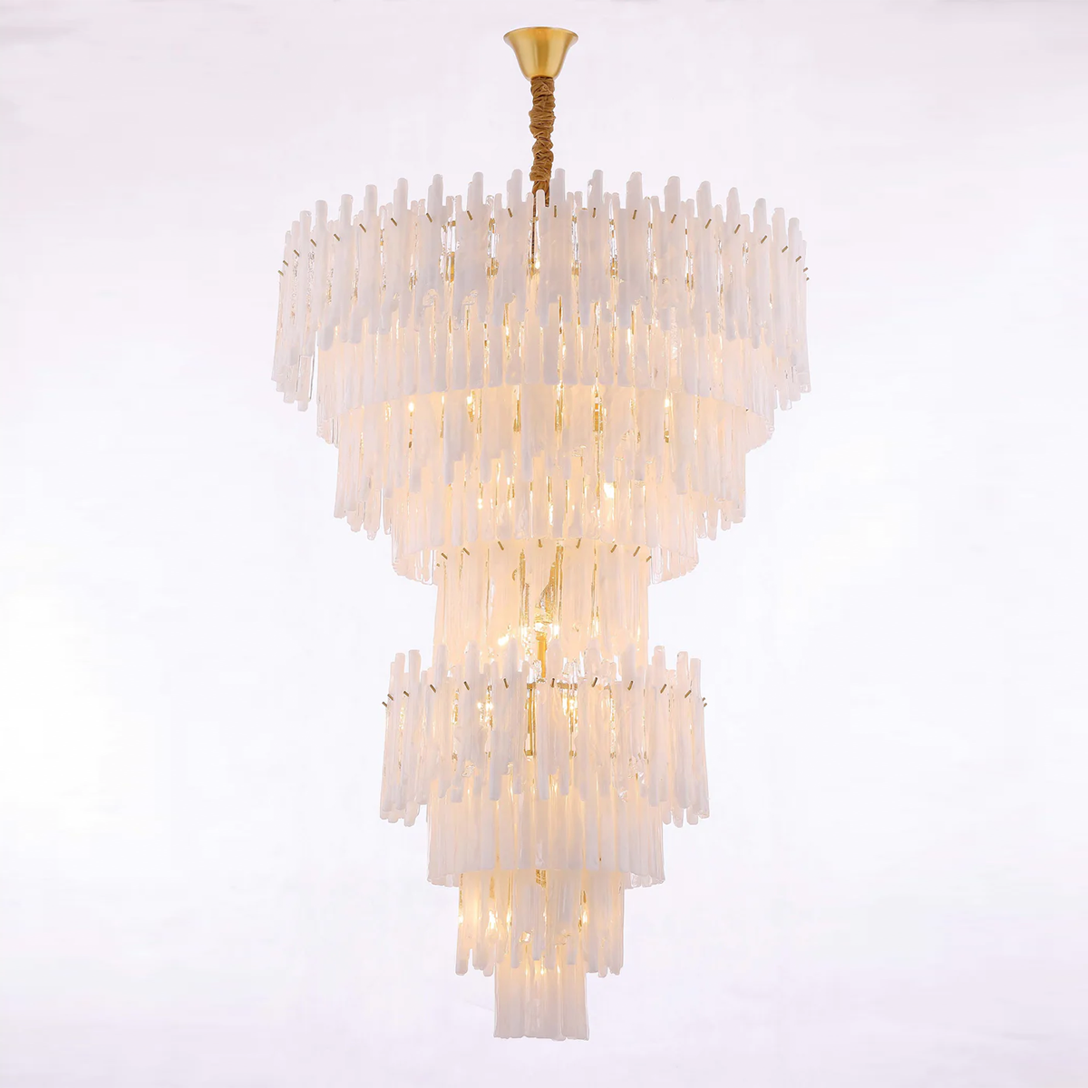 Blanch Cascading Murano Glass Chandelier-Sylvia Space
