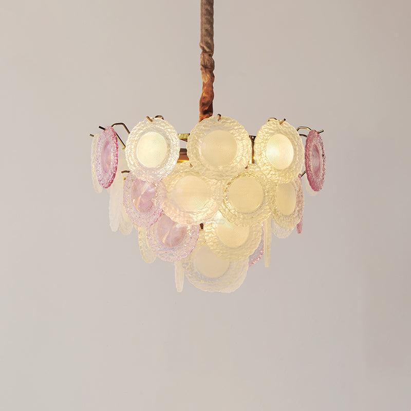 Rainbow Chandelier with Round/Long canopy-Sylvia Space