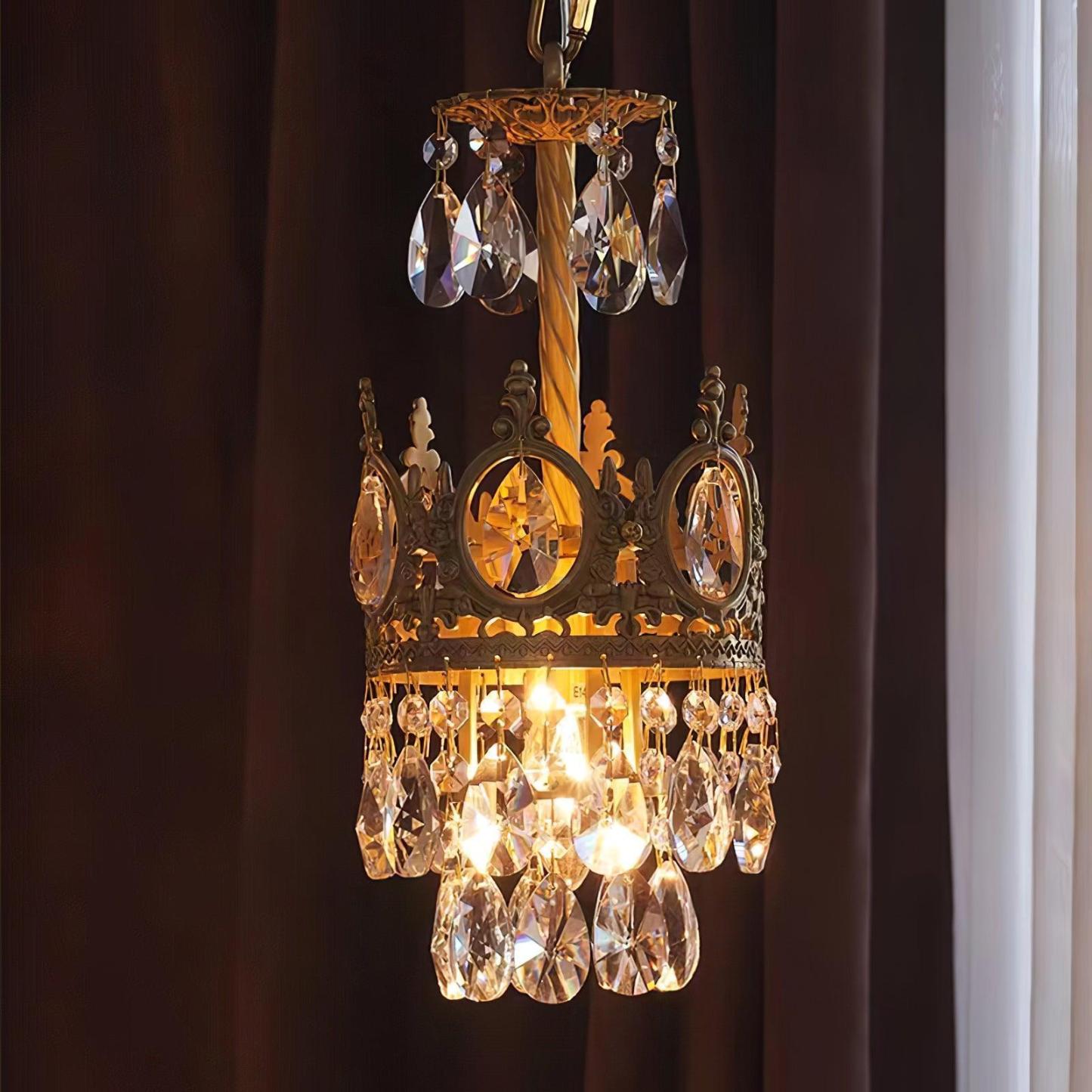 Vintage Crystal Chandelier-Sylvia Space