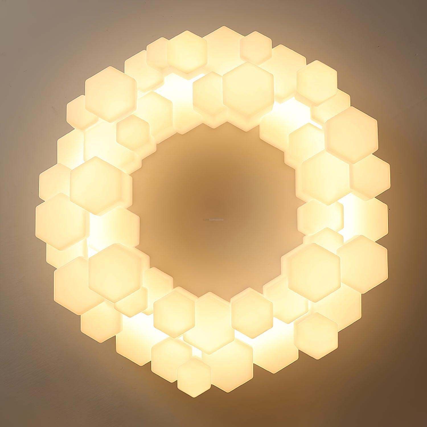 Honeycomb Chandelier ∅ 26.7″-Sylvia Space
