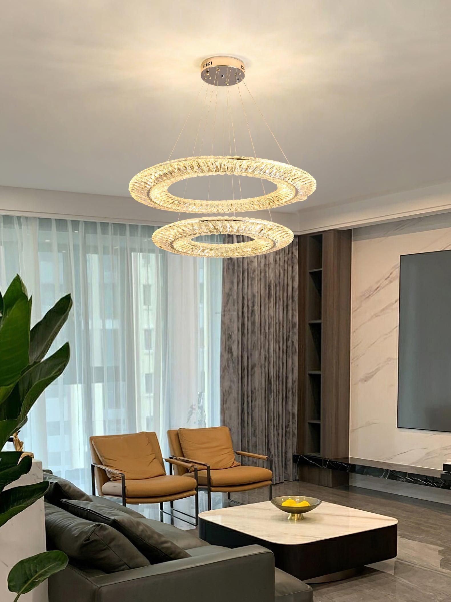Tanager Geometric Round/Square Chandelier-Sylvia Space