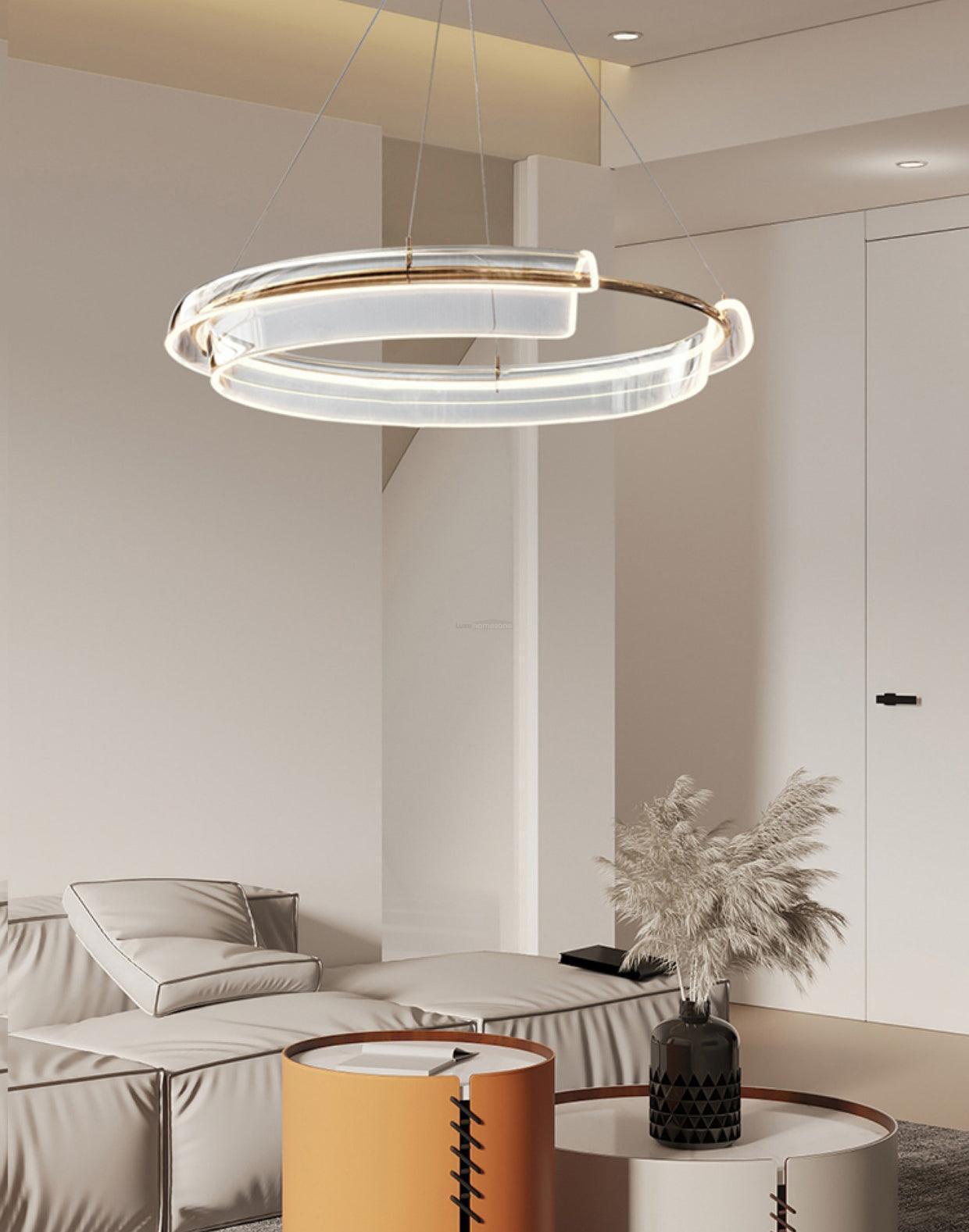 Solstice LED Chandelier ∅ 23.6″-Sylvia Space