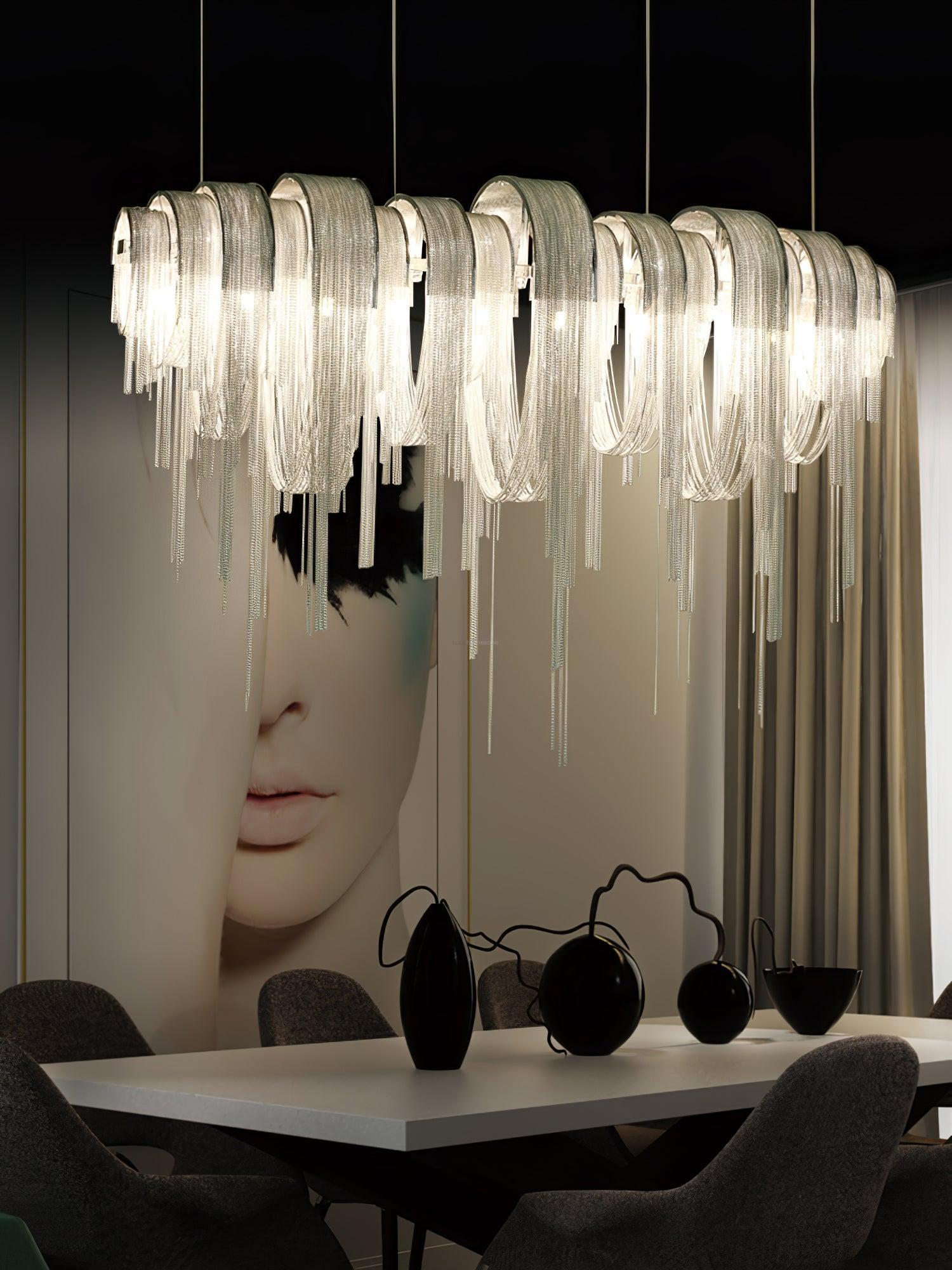 Length Chains Chandelier ∅ 23.6″-Sylvia Space