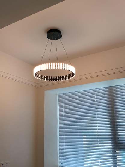 Hanging LED Chandelier ∅ 15.7″-Sylvia Space