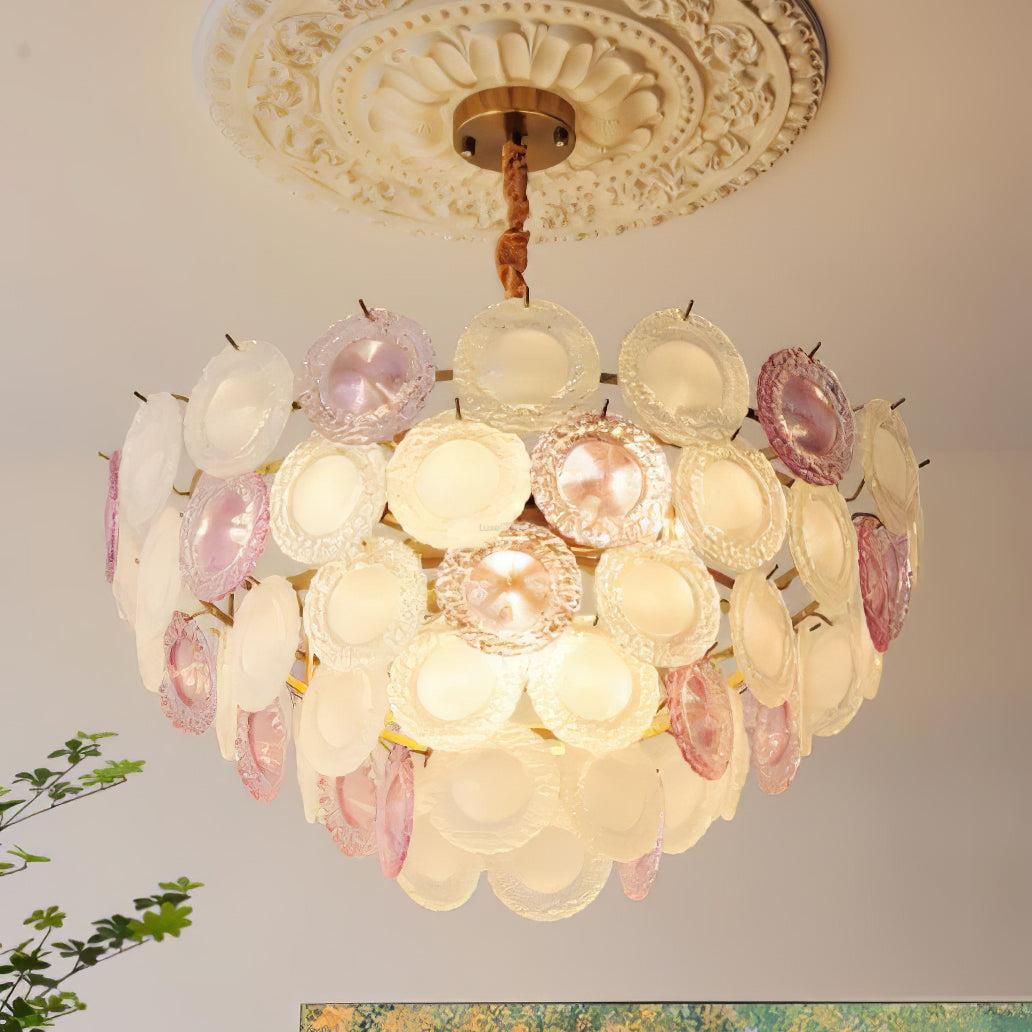 Rainbow Chandelier with Round/Long canopy-Sylvia Space