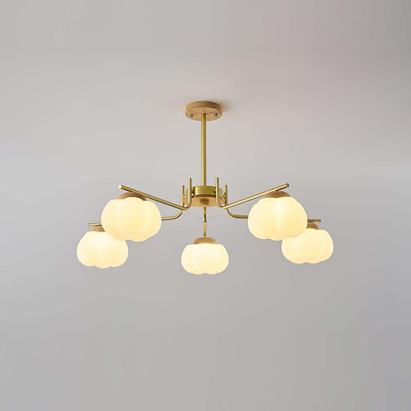 Plastic Cotton Balls Chandelier with 5/8 heads-Sylvia Space