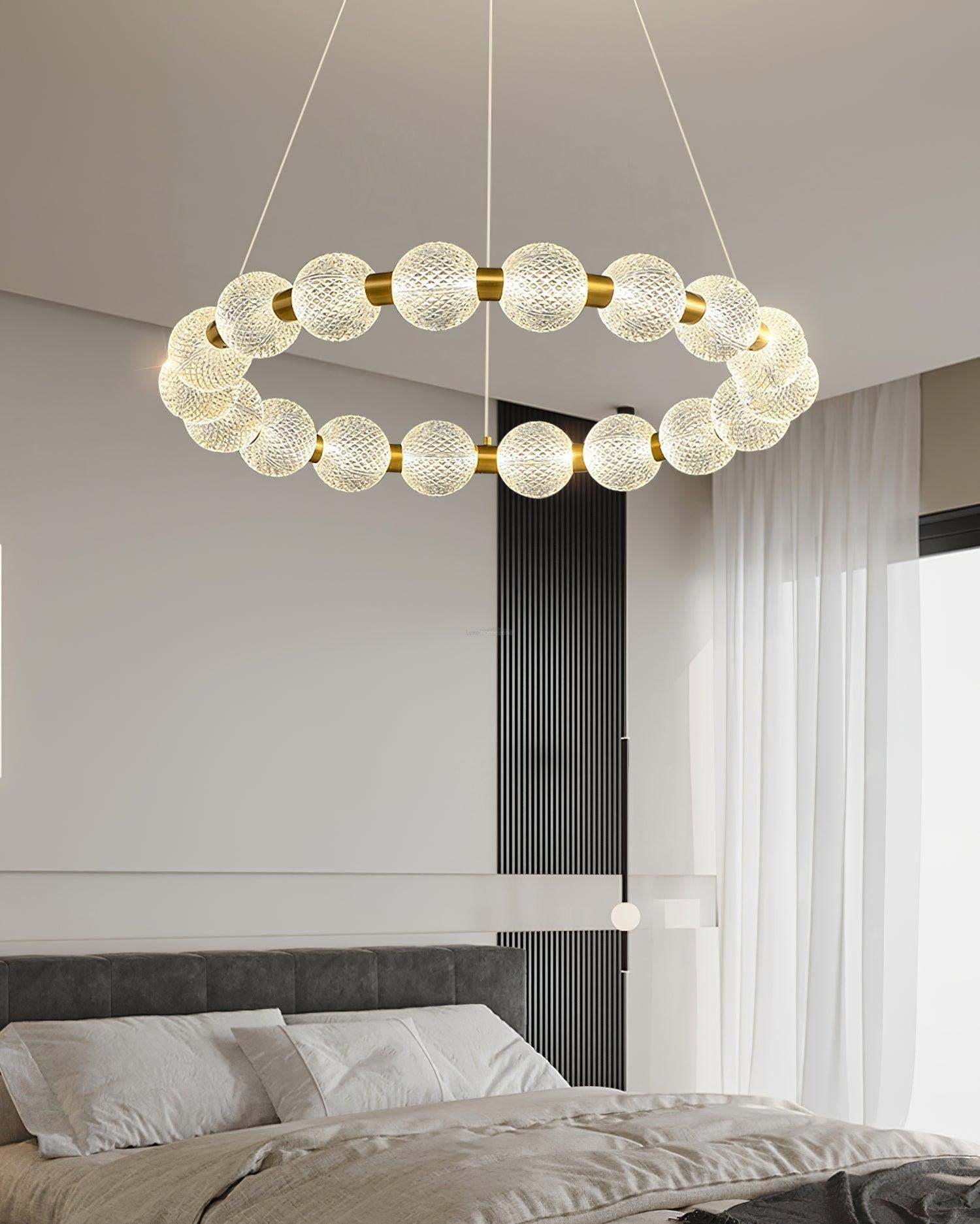 Pearl Ring Chandelier-Sylvia Space