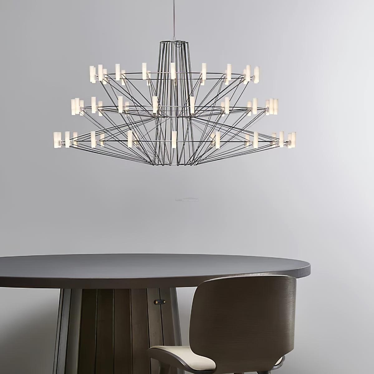 Sky Ballet Chandelier ∅ 33.5″ ~∅ 39.8″-Sylvia Space