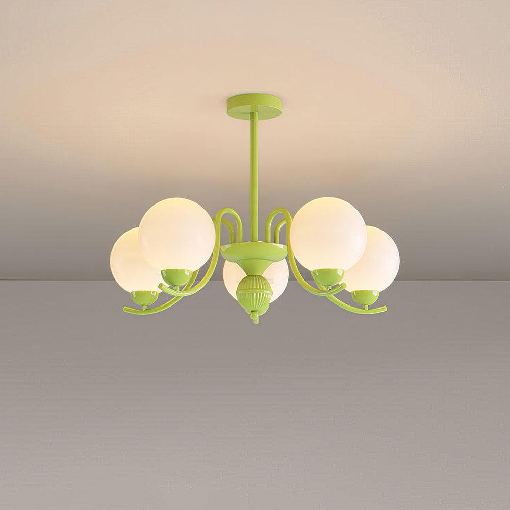 Vanilla Ball Chandelier with 3/5/6/8 heads-Sylvia Space