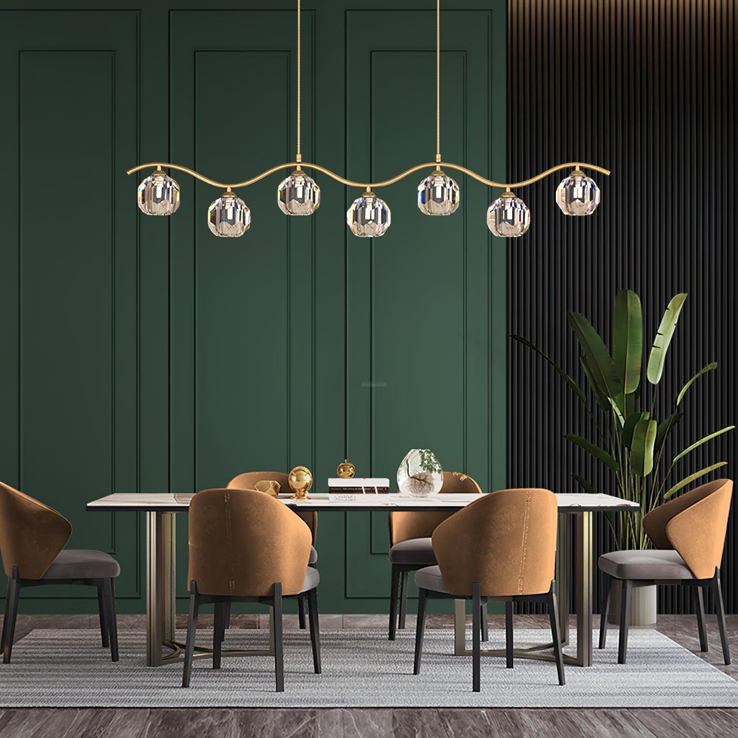 Eara Crystal Chandelier with 3/5/7 heads-Sylvia Space