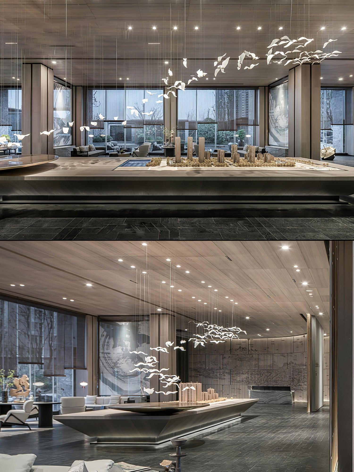 Large Seagull Chandelier with 1/3/5/7/9/11/12/18 heads-Sylvia Space