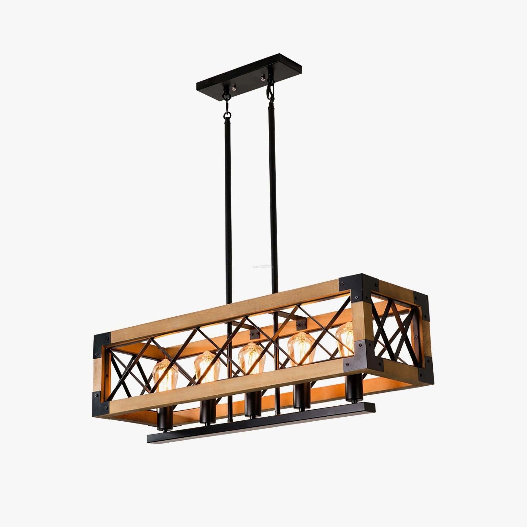 Kitchen Island Rectangle Chandelier  L 5.9″-Sylvia Space