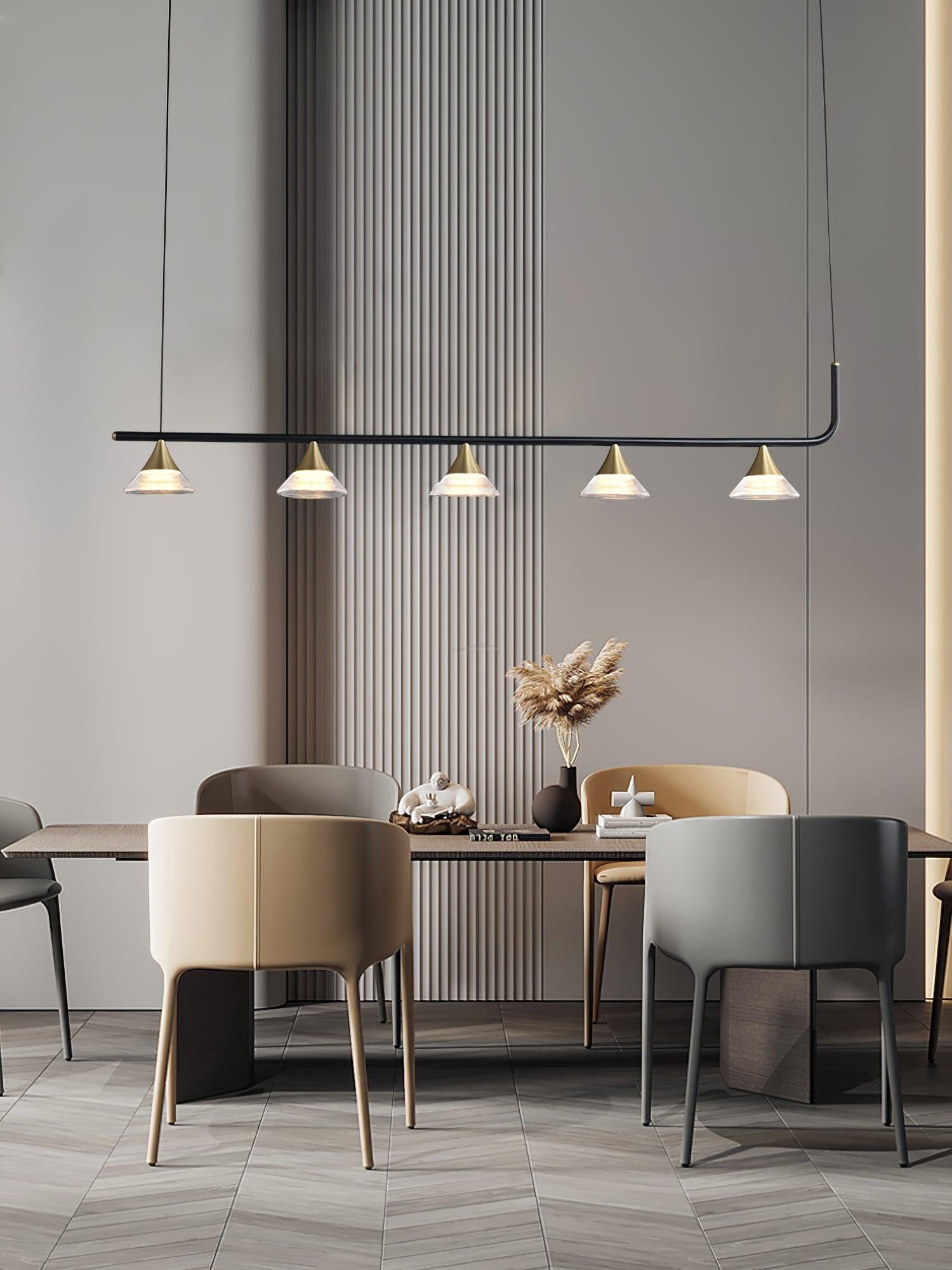 Tristan Restaurant Chandelier L 31.5″-Sylvia Space