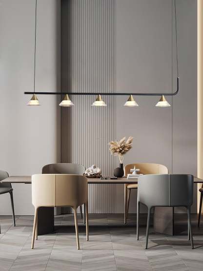 Tristan Restaurant Chandelier L 31.5″-Sylvia Space