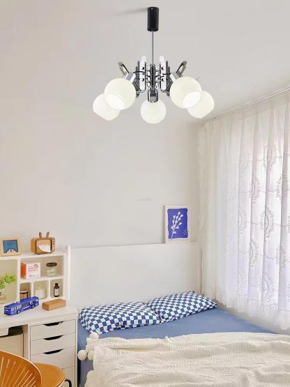 Geometrical Chrome Chandelier-Sylvia Space