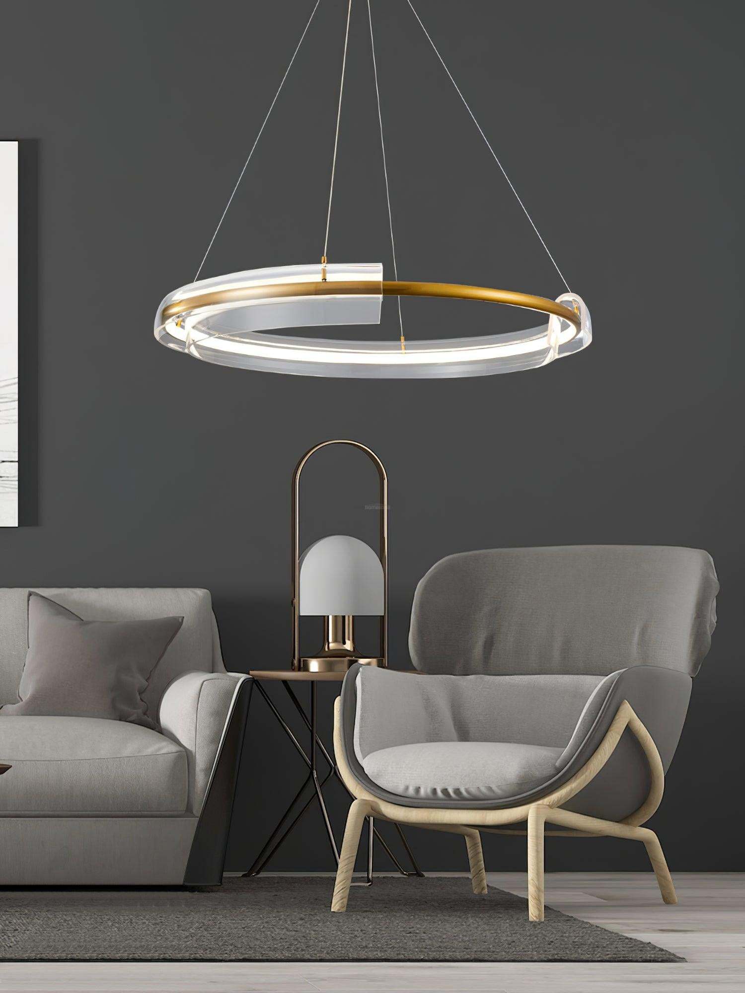 Solstice LED Chandelier ∅ 23.6″-Sylvia Space