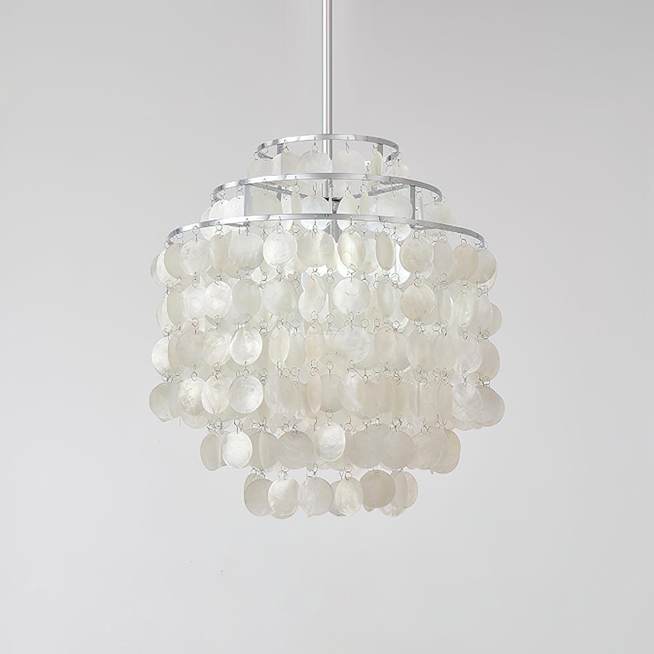 Round Shell Chandelier B with 2/3/4/5 layer-Sylvia Space