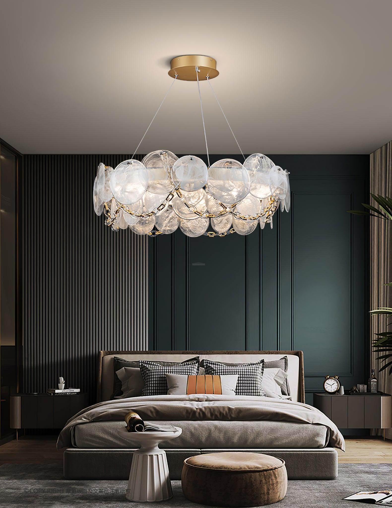 Cassia Chandelier ∅ 26.6″-Sylvia Space