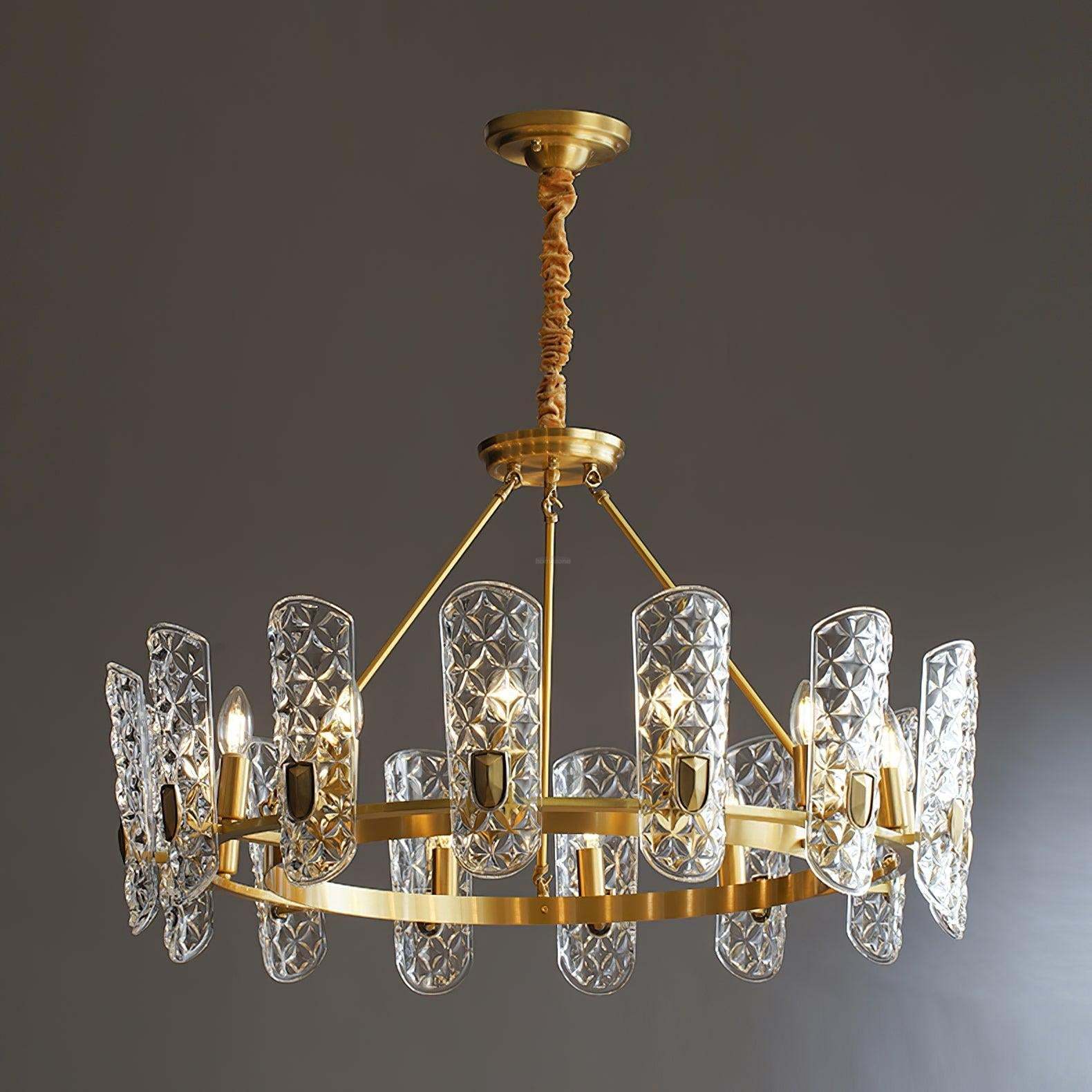 Brass Central Chandelier-Sylvia Space