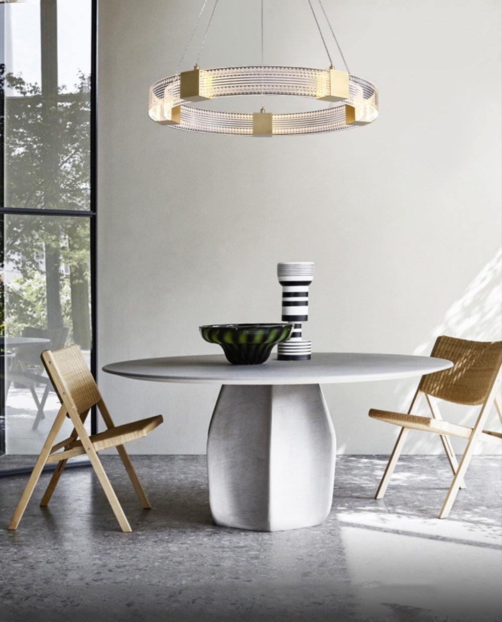 Parallel Ring LED Chandelier ∅ 25.6″-Sylvia Space