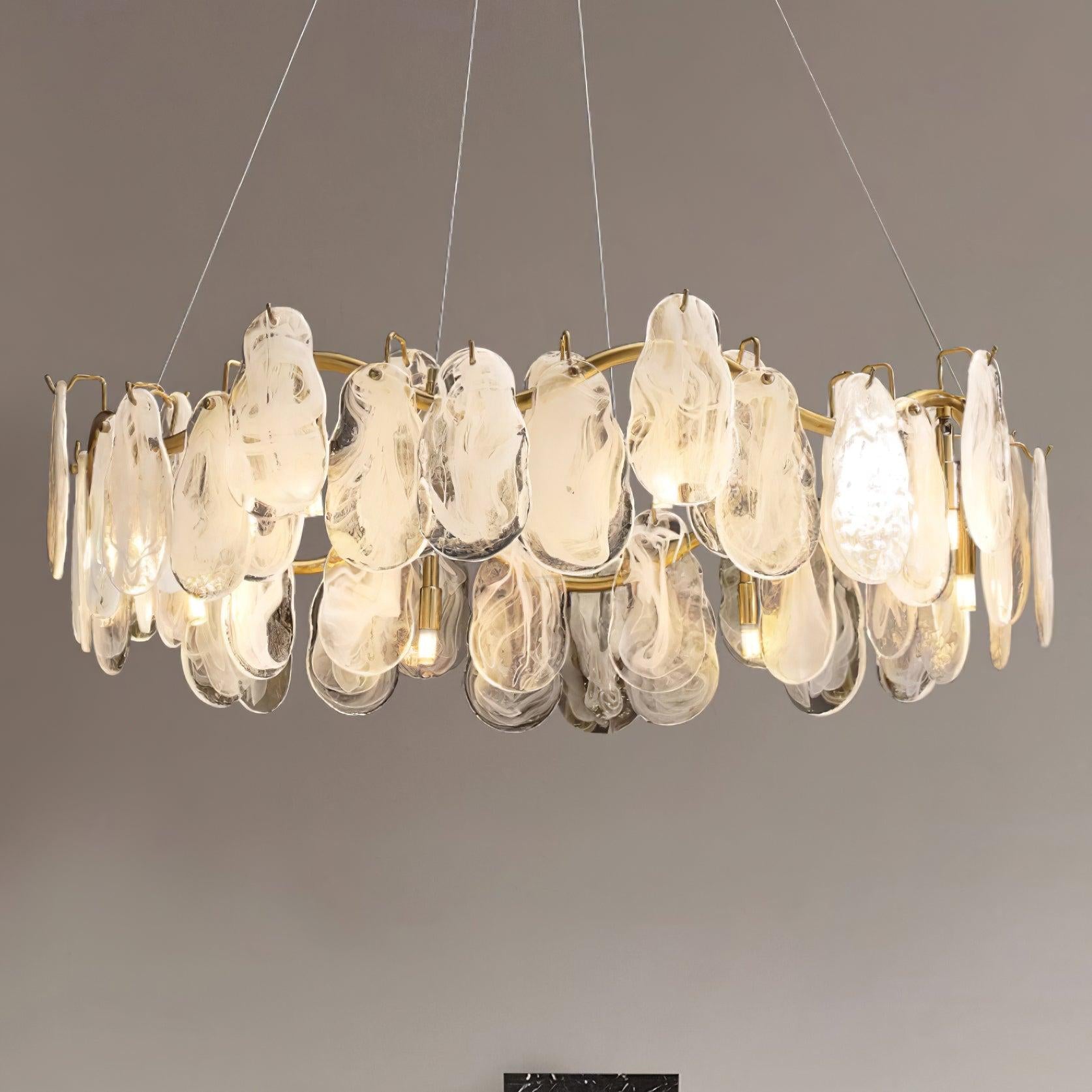 Mahina Cloud Round/Linear Chandelier-Sylvia Space