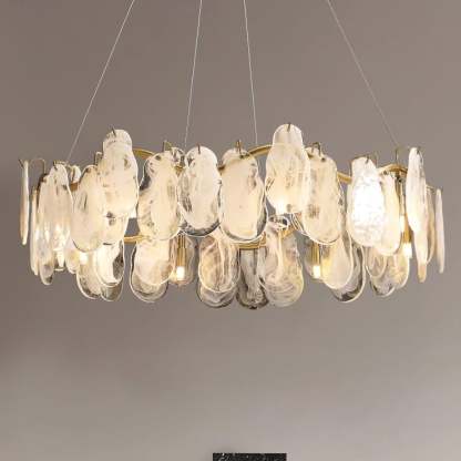Mahina Cloud Round/Linear Chandelier-Sylvia Space