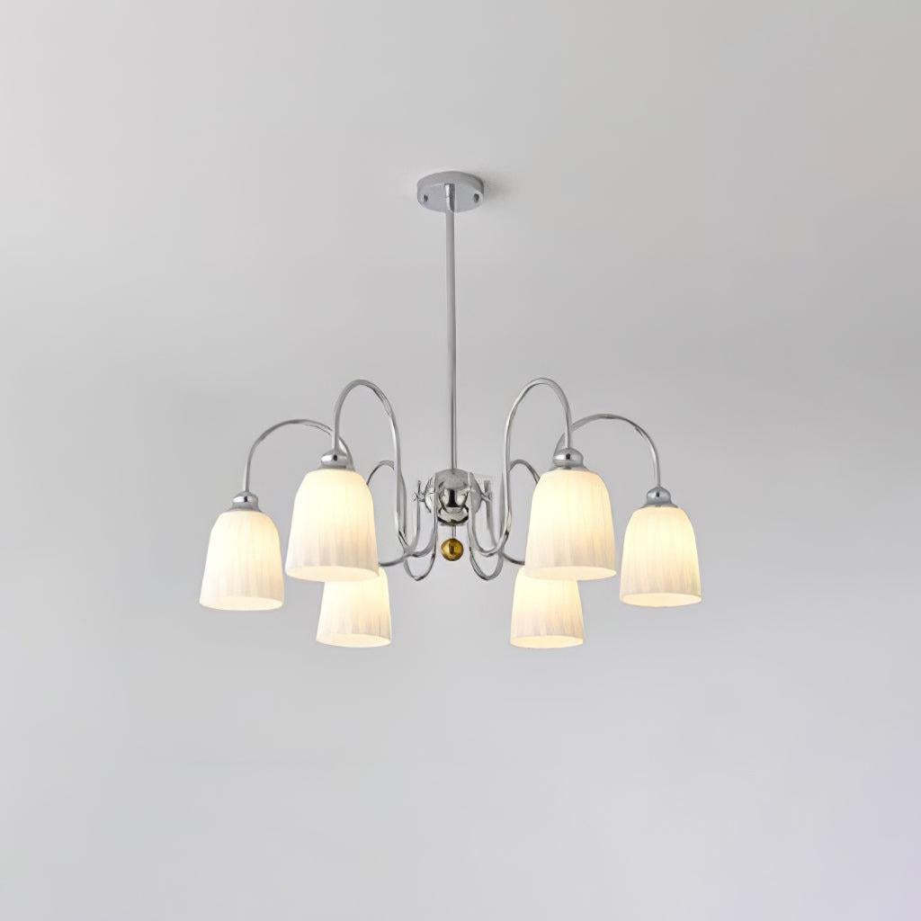 Bauhaus Pleated Chandelier with 3/5/6/8 heads-Sylvia Space