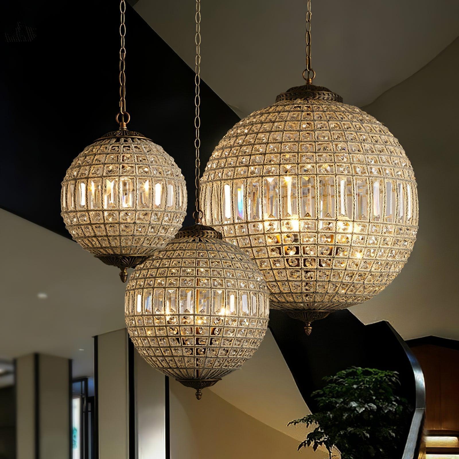 Traditional Globe Chandelier-Sylvia Space