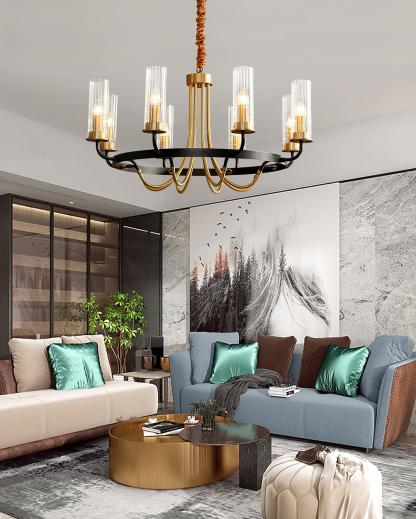 Kearney Chandelier Φ 27.2″-Sylvia Space