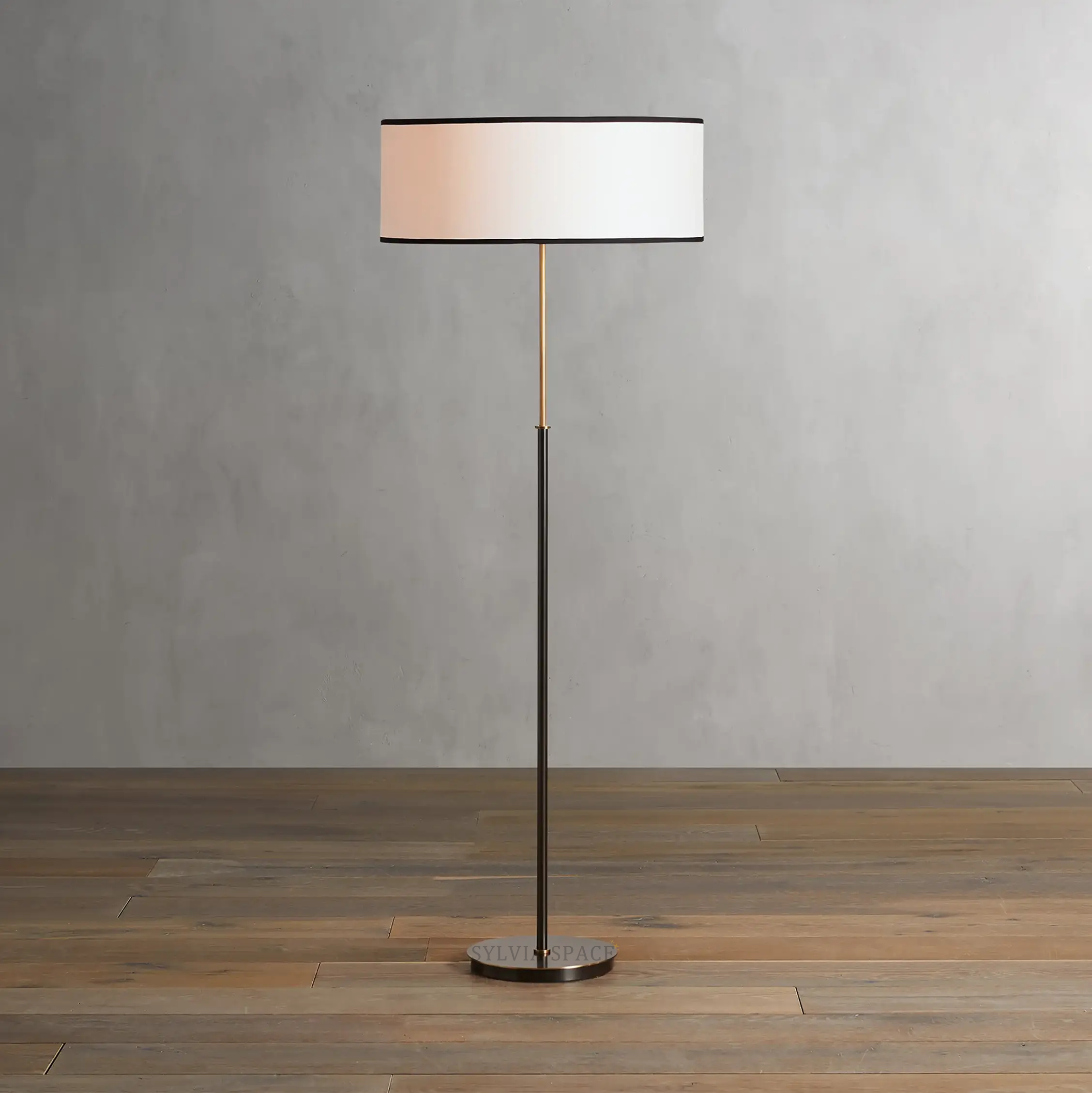 Daphne Linen Floor Lamp 23"D