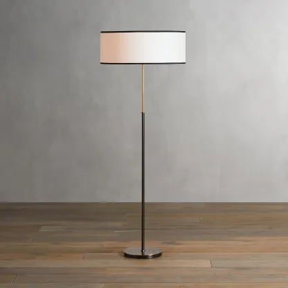 Daphne Linen Floor Lamp 23"D