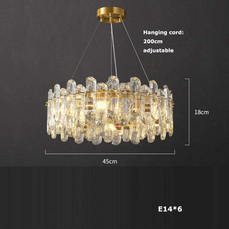 Marini Crystal Chandelier-Sylvia Space