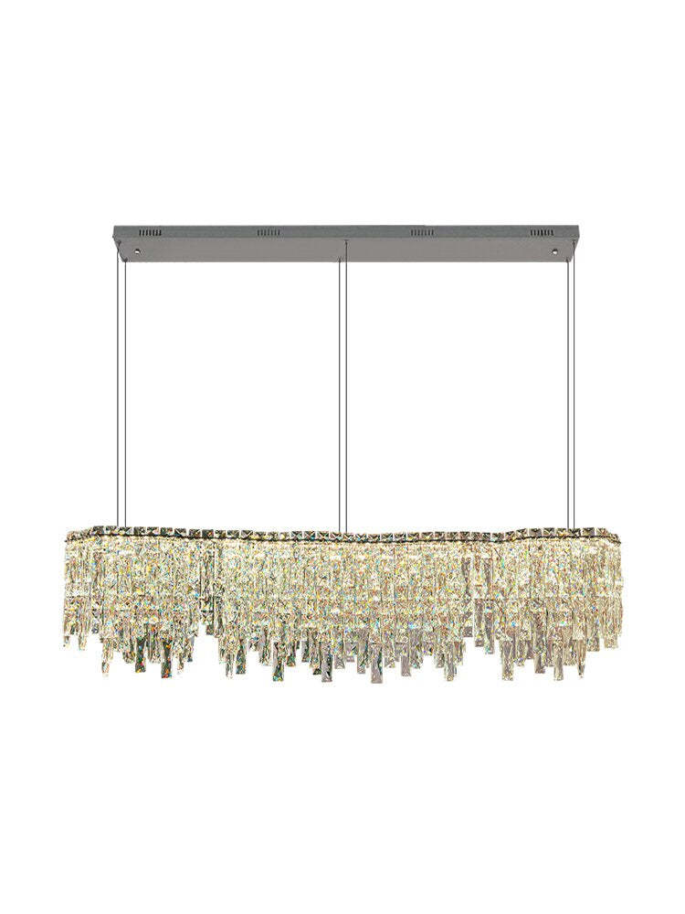Stefano 40" Crystal Dining Room Chandelier-Sylvia Space