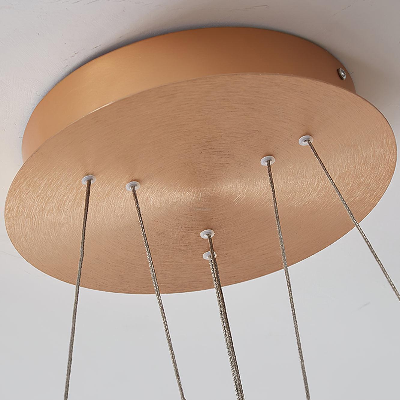 Circular LED Chandelier ∅ 23.6″-Sylvia Space