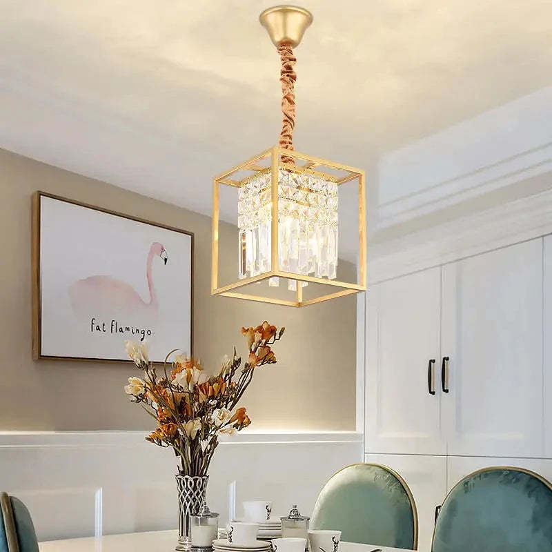Giordano Crystal Pendant Chandelier-Sylvia Space