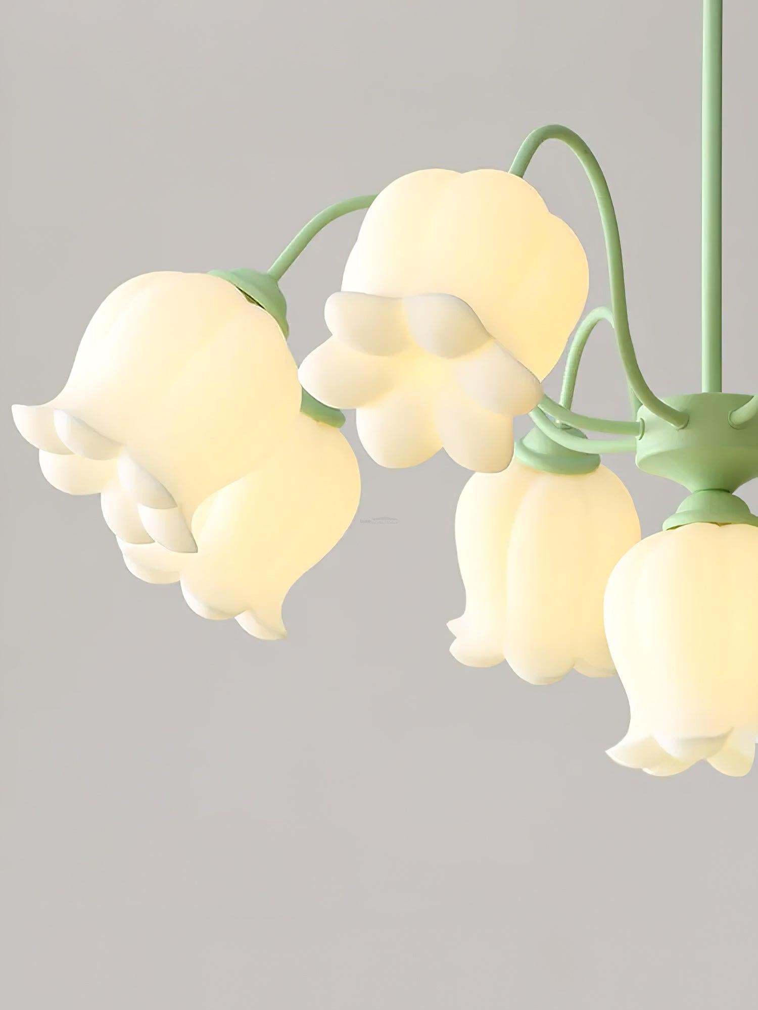 Lilium Cluster Chandelier with 3+1/5+1/6+1/8+1 heads-Sylvia Space