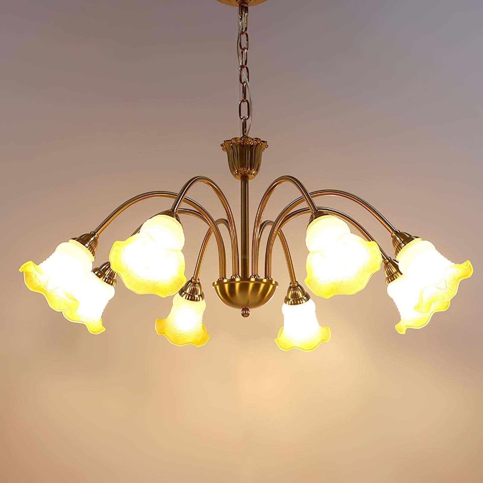Morning Glory Chandelier ∅ 24.4″-Sylvia Space